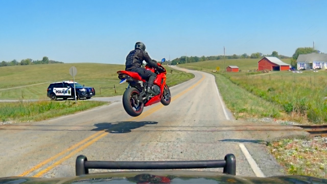 When Motorcycle Chases Get OUT OF CONTROL!