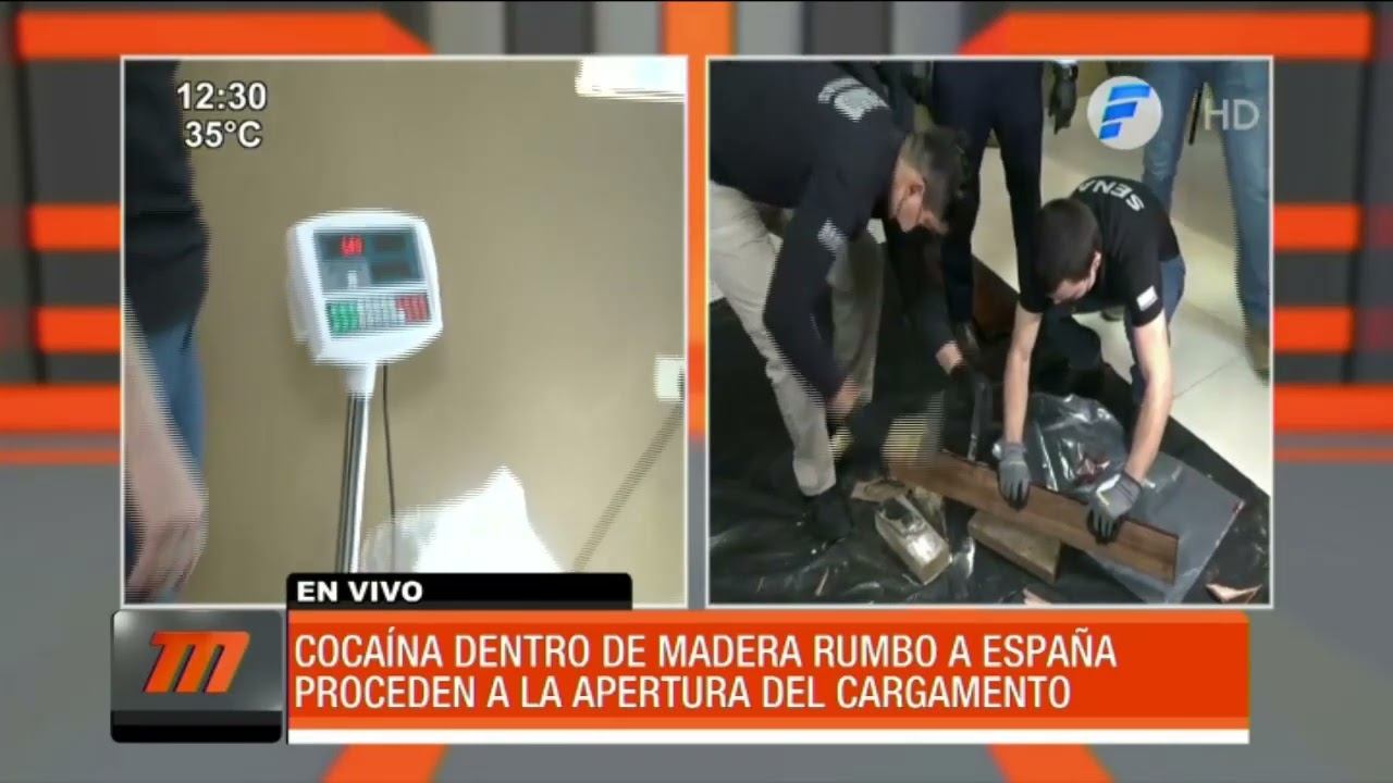 Hallan cocaína dentro de maderas rumbo a España