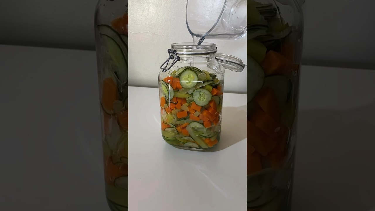 Receita de Conserva de Legumes F&aacute;cil e Deliciosa #receitas #conserva #legumes #receitasgiseli