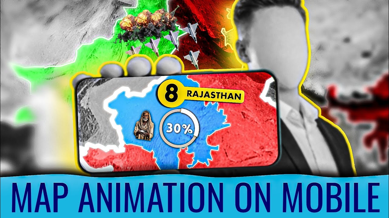 HIGH QUALITY MAP EDITING TUTORIAL ON   MOBILE ⚡| Map Animation Video Kaise Banaye | Dreamlife Edits
