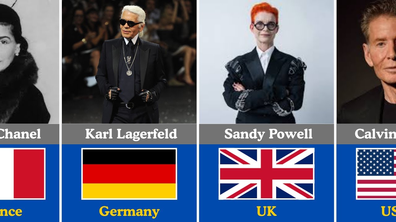 Famous Fashion Designers from Different Countries