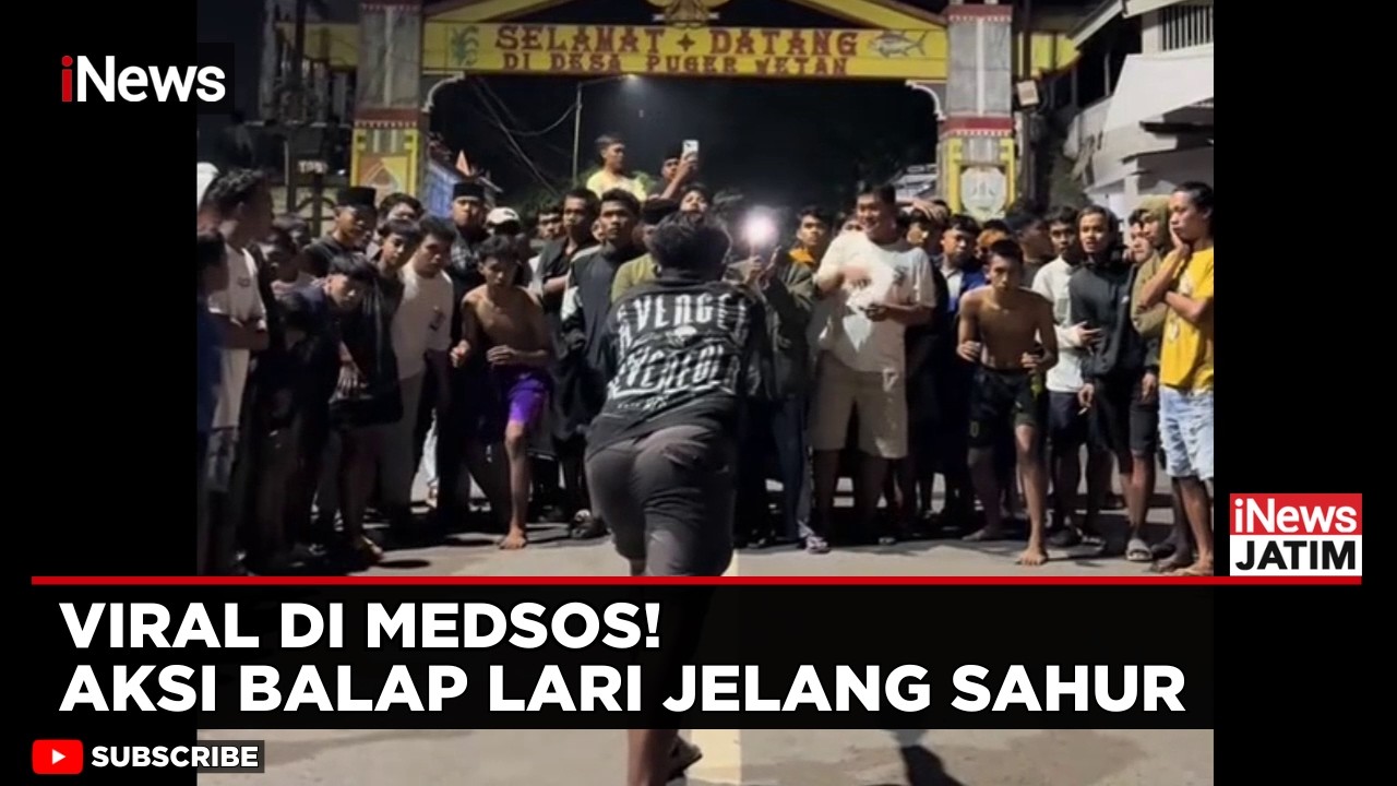 Viral! Ratusan Remaja Tutup Jalan di Jember Demi Balap Lari Jelang Sahur | iNews Jatim