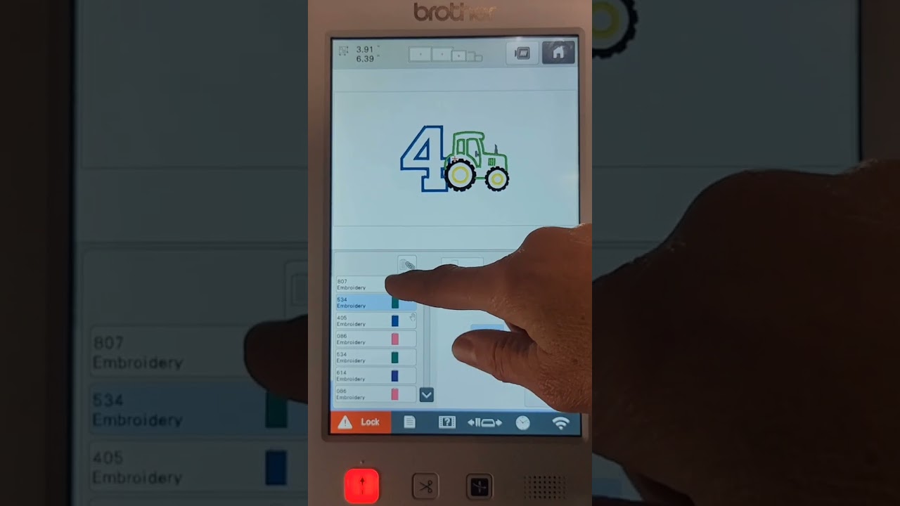 Assigning Stops at Each Color/Step on Your Brother PR1055X Embroidery Machine 