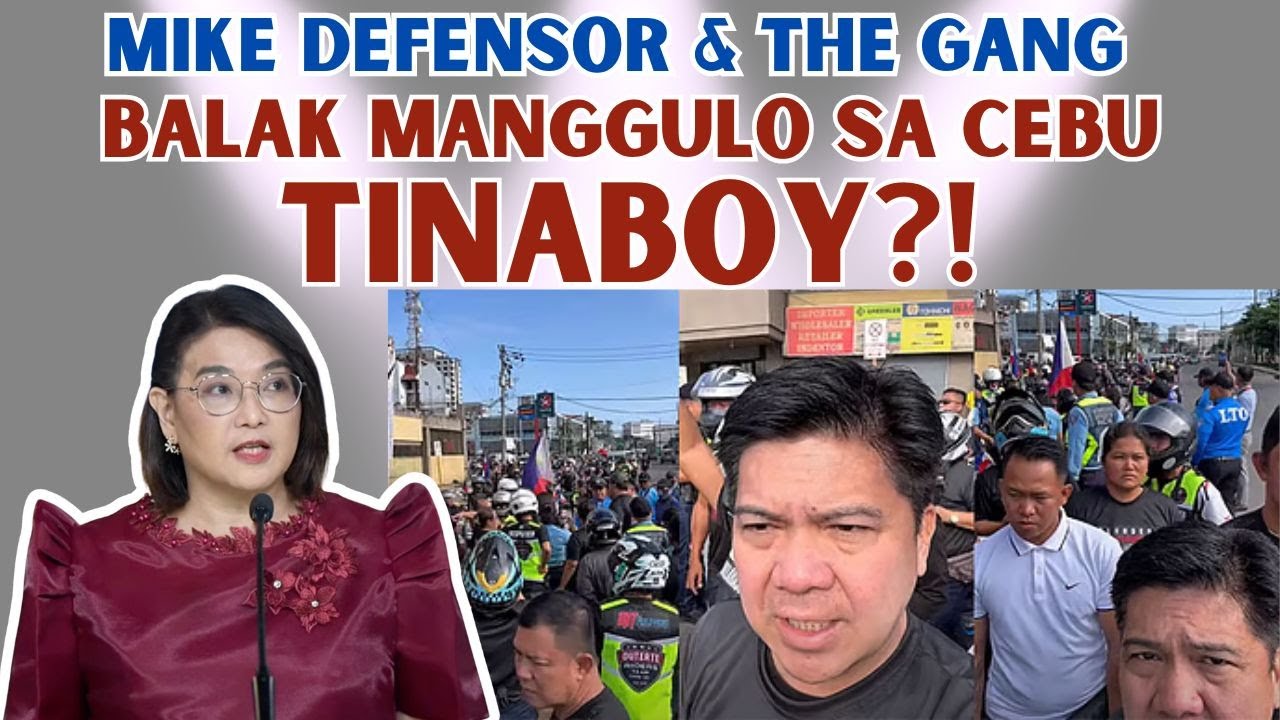 MIKE DEFENSOR & THE GANG BALAK MANGGULO SA CEBU?! TINABOY!