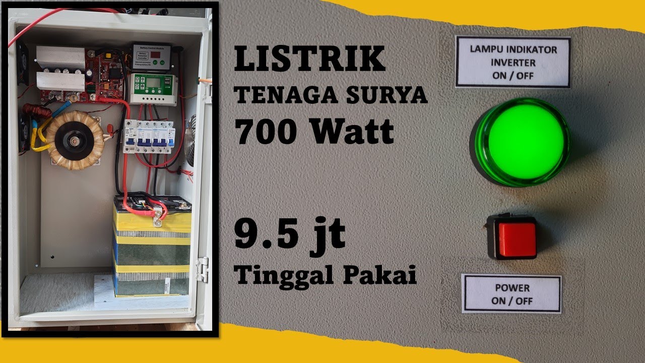 Pasang Listrik Tenaga Matahari || PLTS Off Grid 700 watt untuk di kebun