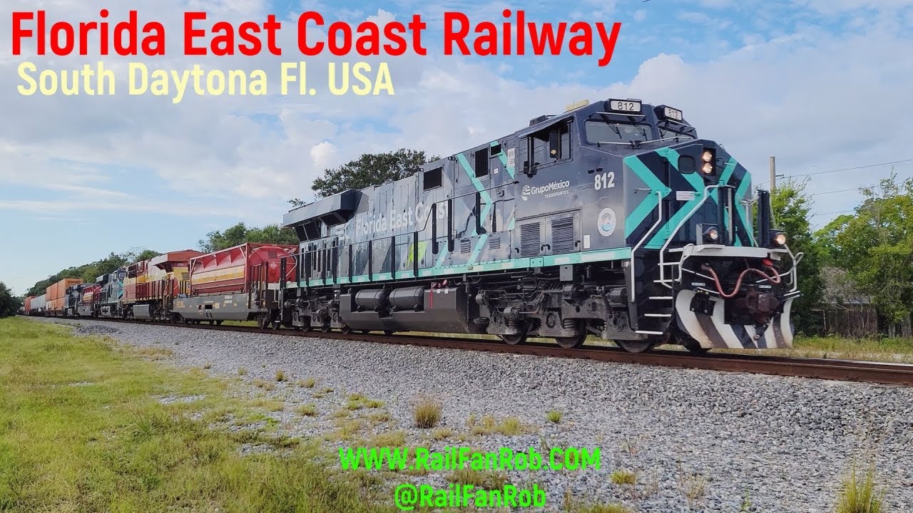 Florida East Coast Railway action Sept. 7th and 8th 2024 South Daytona Florida USA #railfanrob