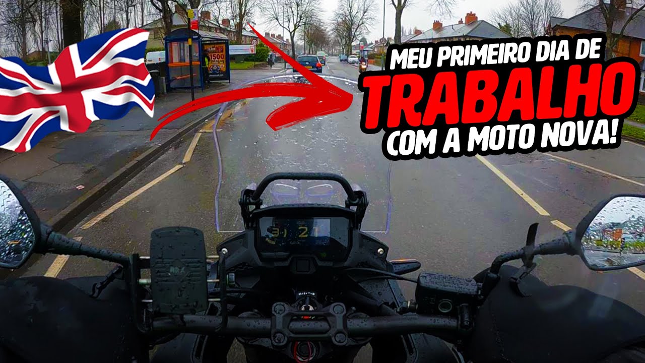MEU PRIMEIRO DIA DE TRABALHO COM A MOTO NOVA  EM  BIRMINGHAM |  COWBOYTGA