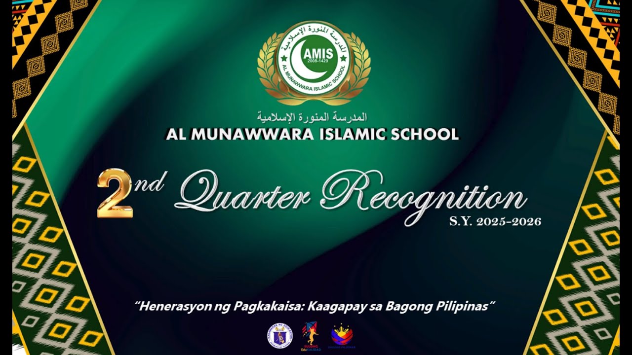 AMIS - 2ND Quarter Recognition -  SY 2025-2026 (Online Distance Learning)