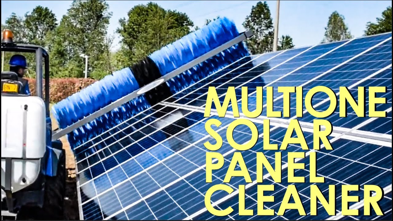 How to clean solar plant? With a MultiOne mini loader!