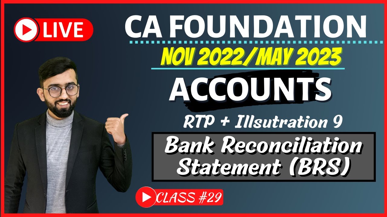 BRS RTP Questions  |  BRS CA Foundation | LIVE CA Foundation Accounts Classes |Class # 29