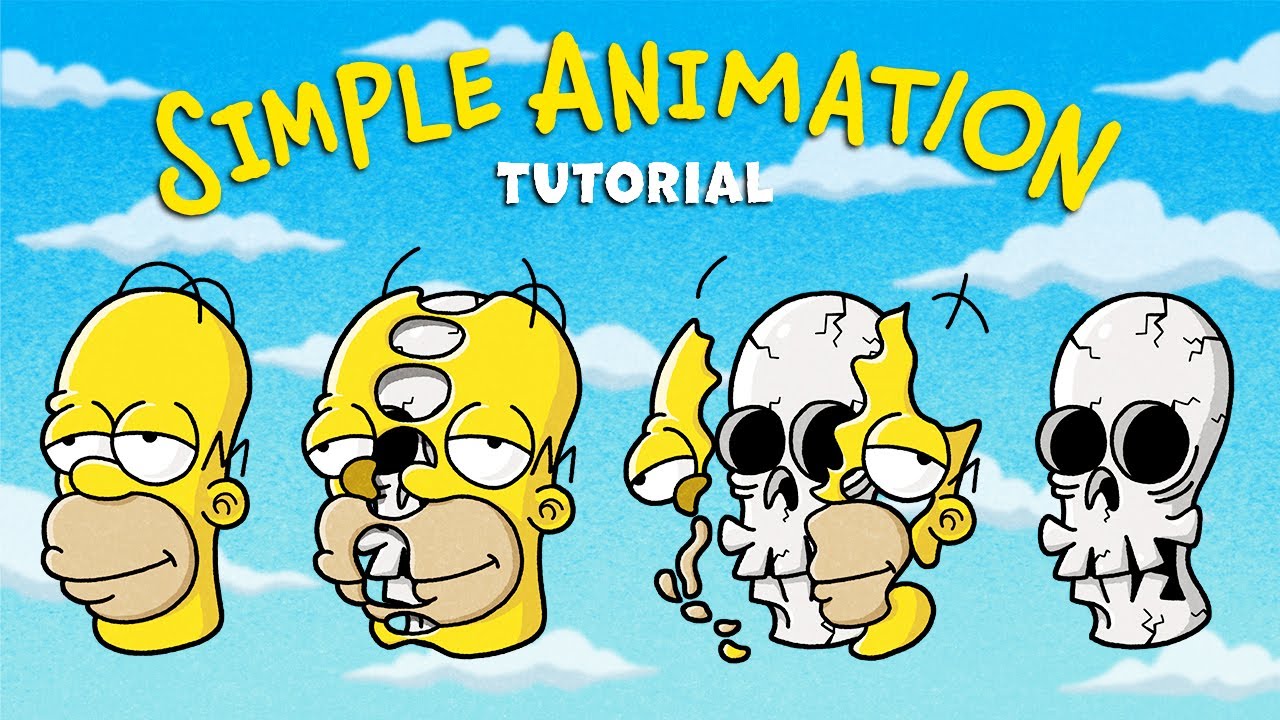 Procreate Animation｜Tutorial for Beginners｜Homer is in danger!!