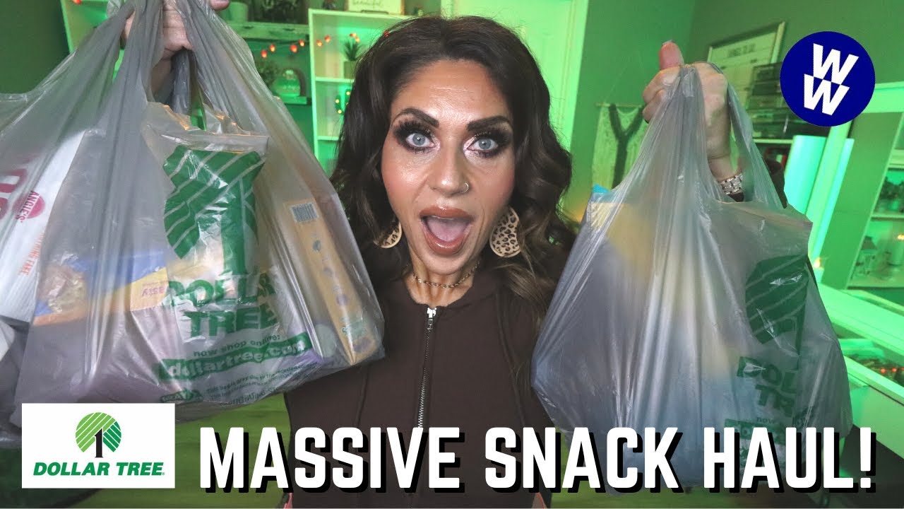 HUGE WW DOLLAR TREE SNACK HAUL & TASTE TEST - THIS WAS SURPRISING! POINTS INCLUDED - WEIGHT WATCHERS