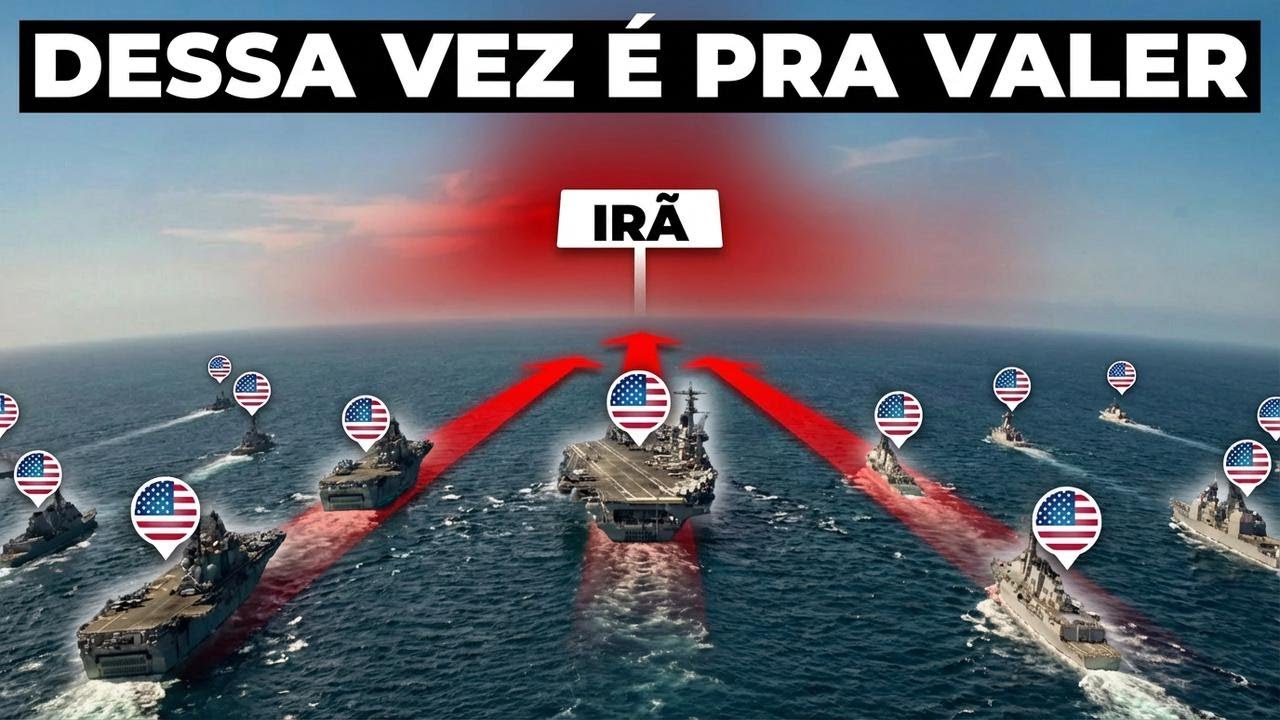 Armada histórica dos EUA cerca o Irã: guerra está prestes a começar