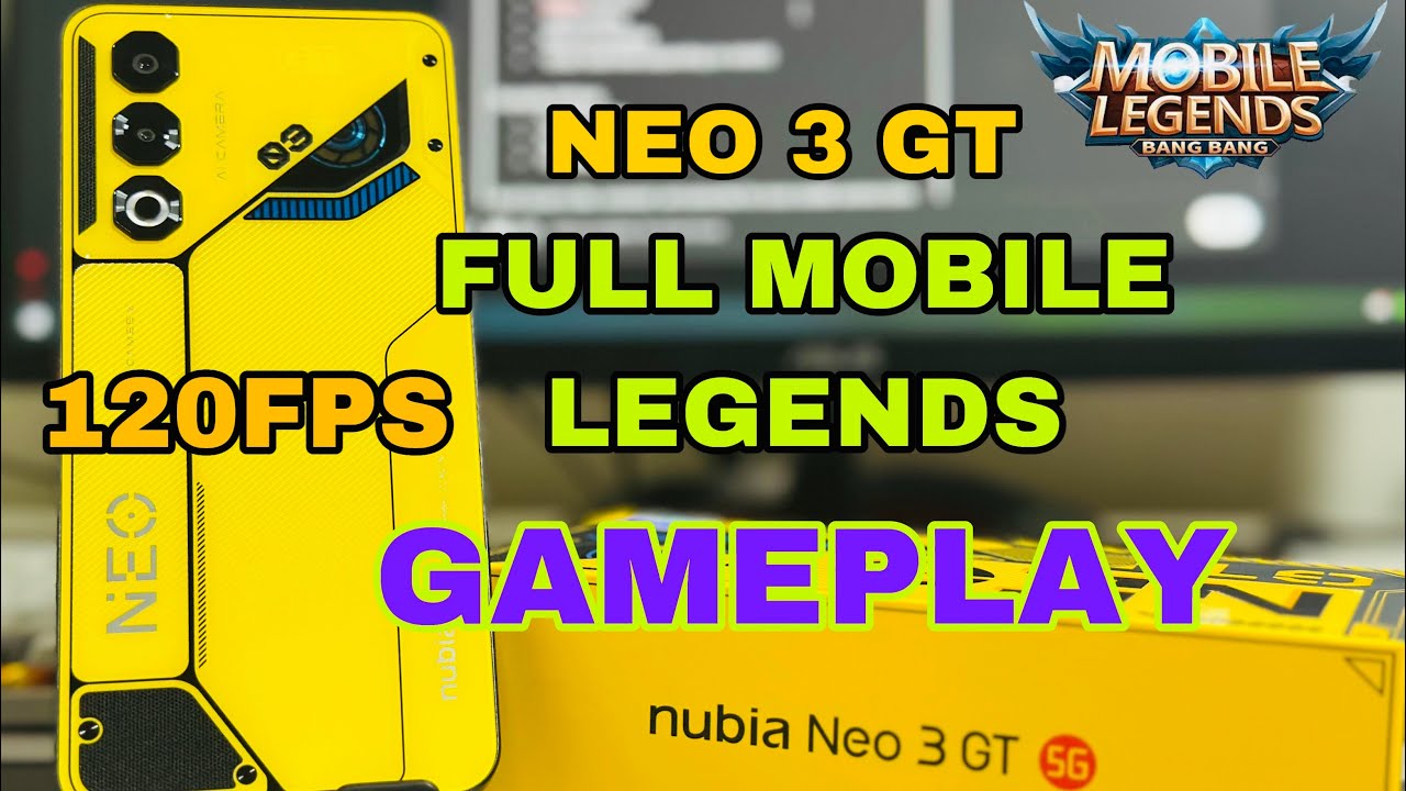 Nubia Neo 3 GT Full Mobile Legends Gameplay | FPS METER ON | Ultra Graphics