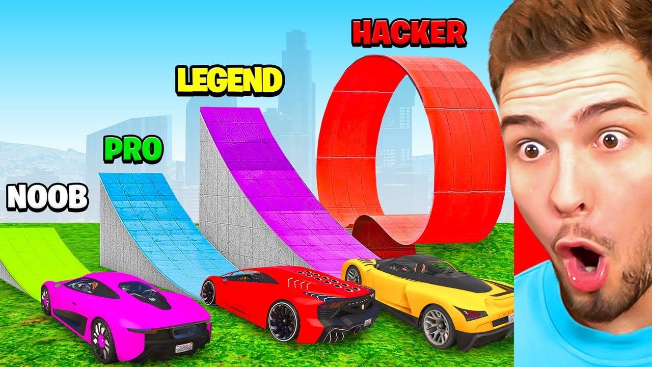 AUTOS vs. UNMÖGLICHE RAMPEN CHALLENGE in GTA 5!
