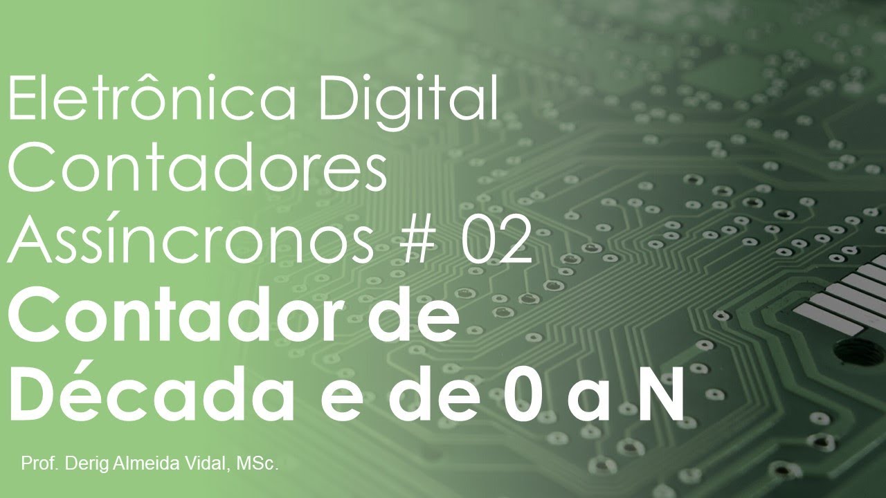 Contadores Assíncronos - Contador de Década e de 0 a N - Aula 02