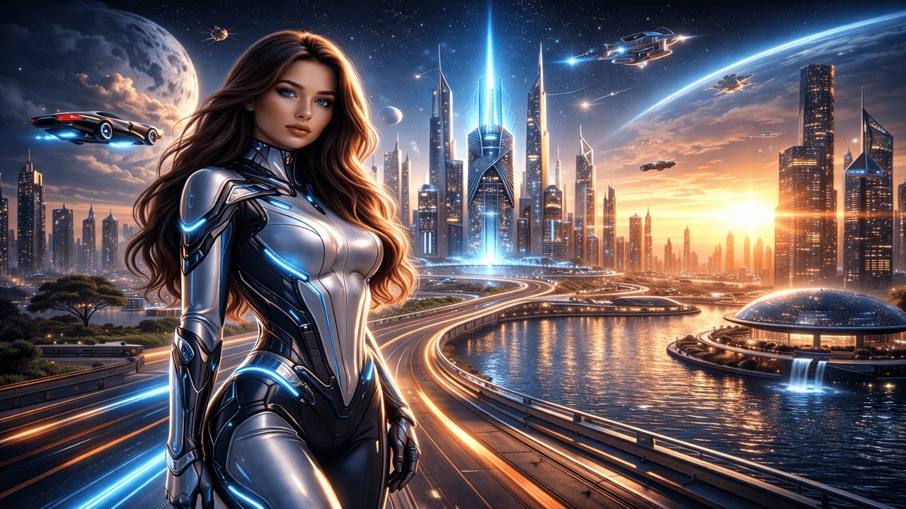 Future Cities 4K | Ambient Futuristic Cityscapes, Advanced Transportation & Sci-Fi Urban Life