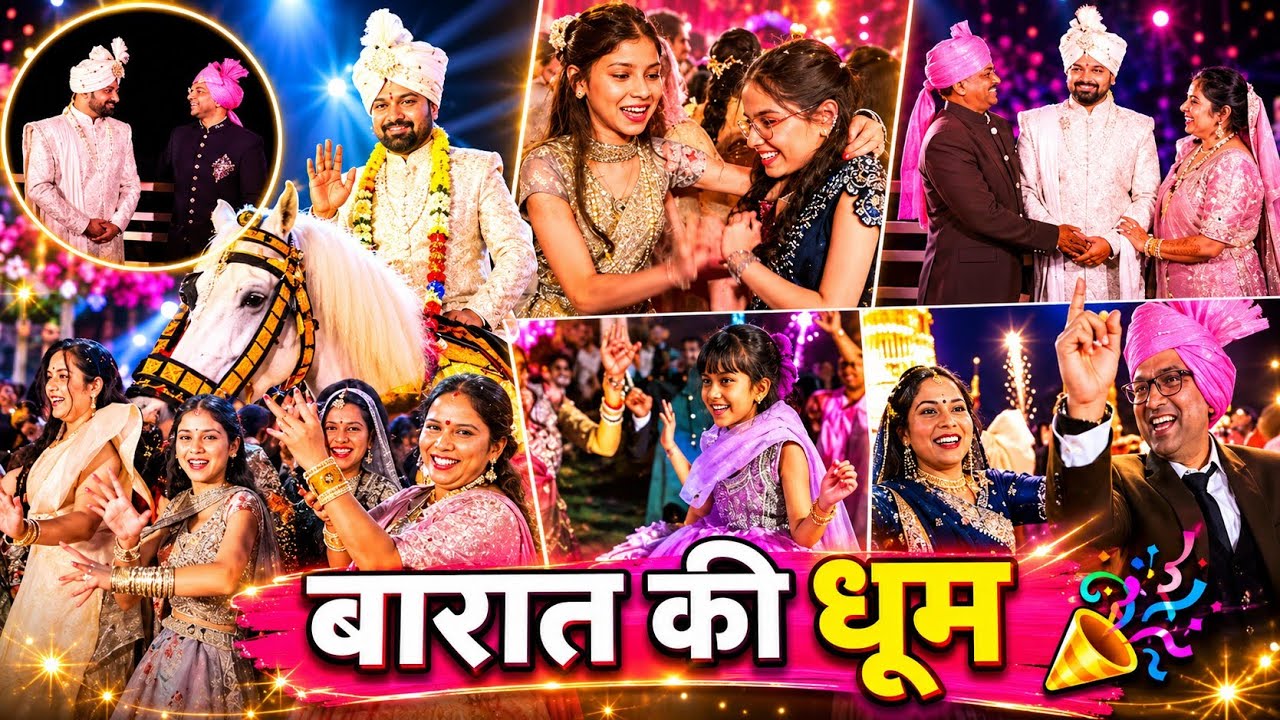 Barat ki dhoom 🎉 #weddingvlogs @kiddoworldCGR 