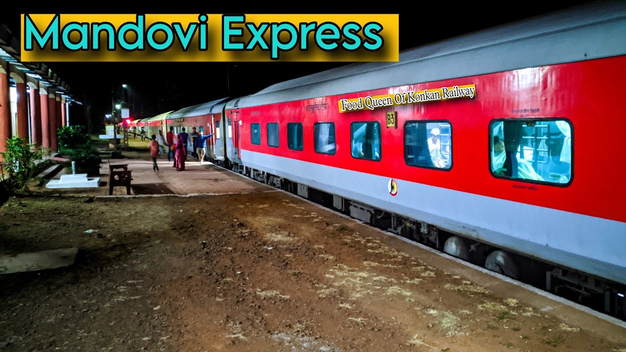 10104 Madgaon Mumbai Mandovi Express Train Journey:Incredible Konkan Railway