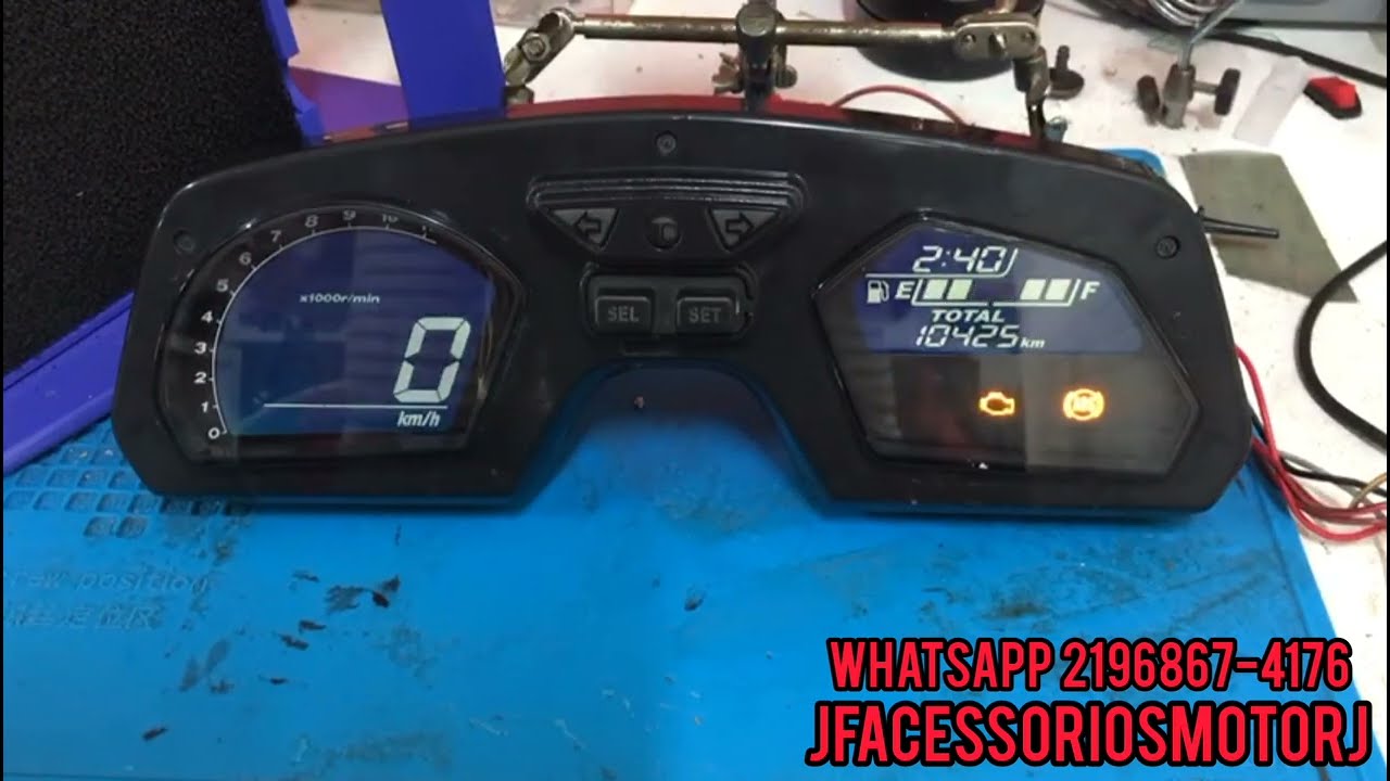 Painel Honda Cb650F Película Polarizadora Blecaute C/Troca dos Leds