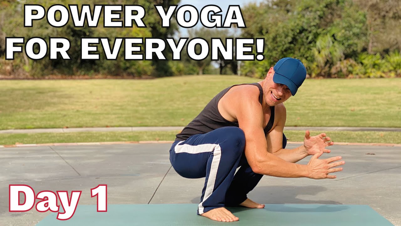 15 MIN POWER YOGA FOR EVERYONE (Day 1) 7 Day Yoga Challenge with Sean Vigue