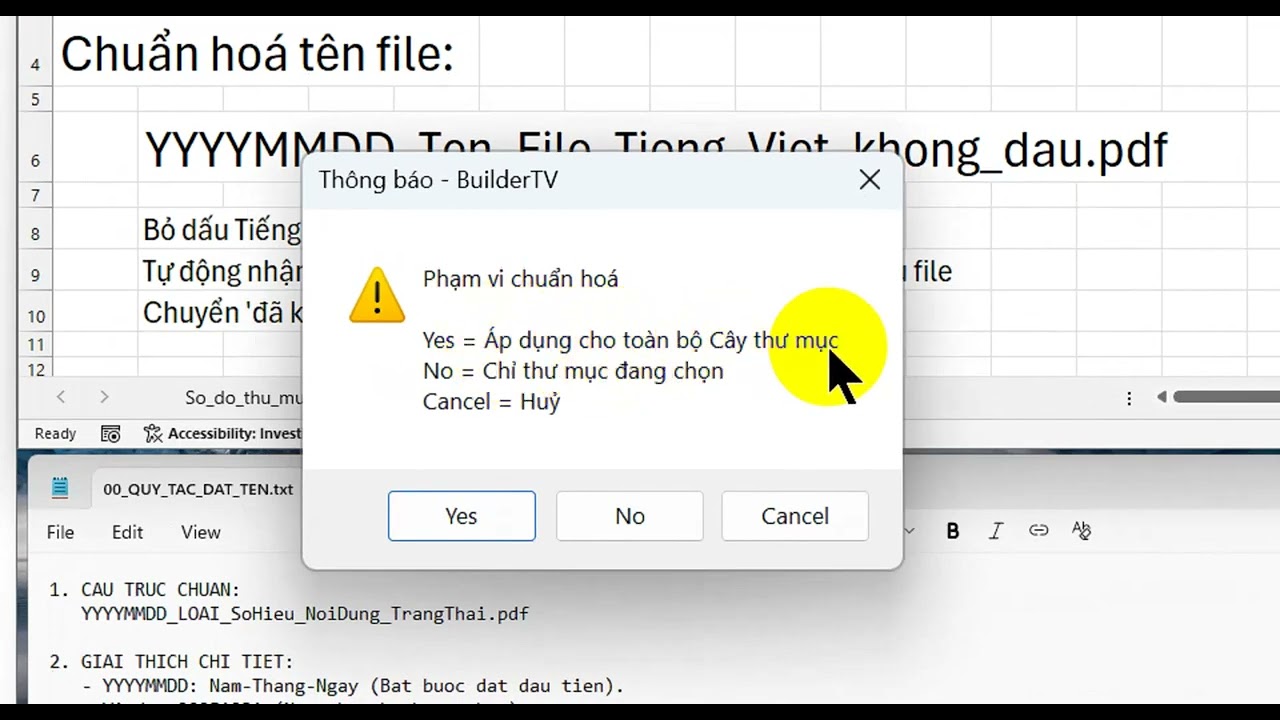 Chuẩn hoá tên file tham khảo theo ISO 19650 - BuilderTV Add-in
