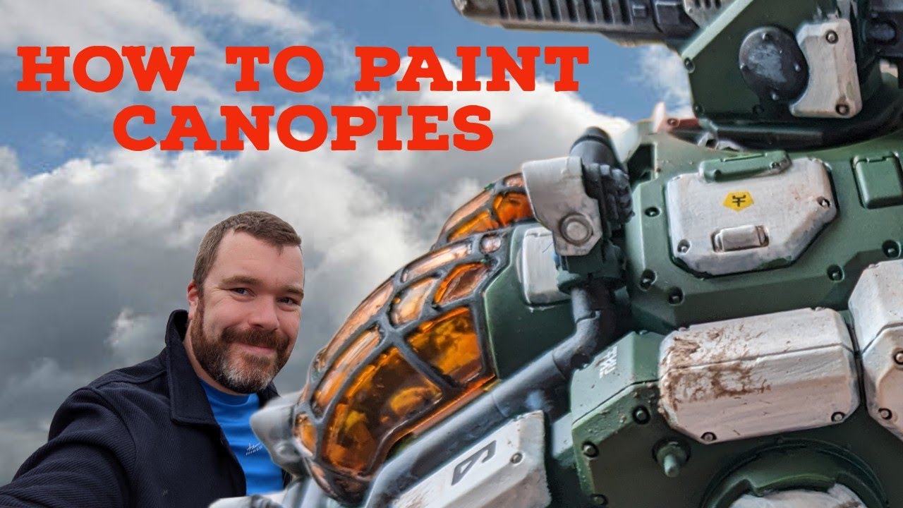 How I paint Canopies on Warhammer AirFix and other models.