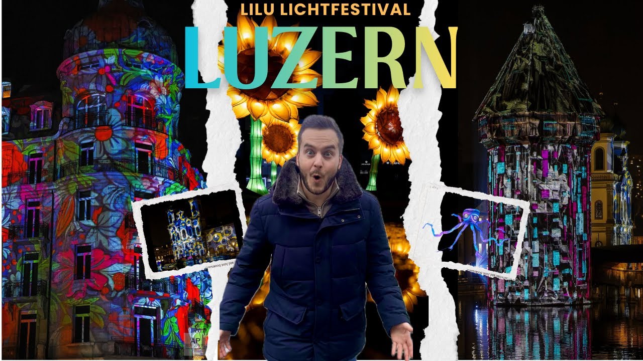 Luzern’de Bir Gün | Gündüz Vlog, Gece Lilu Lichtfestival ✨
