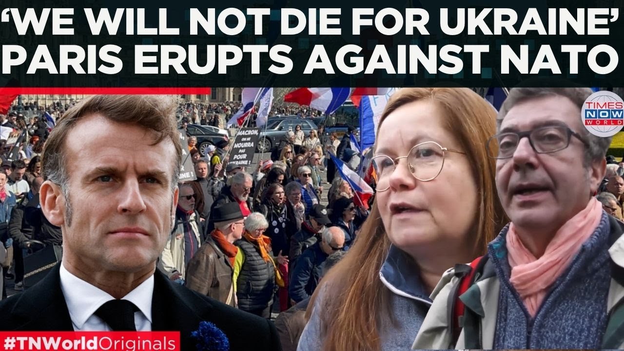 PARIS PROTESTERS TEAR EU SYMBOL, Reject NATO and Ukraine War Push, Say &ldquo;No to World War III&rdquo;