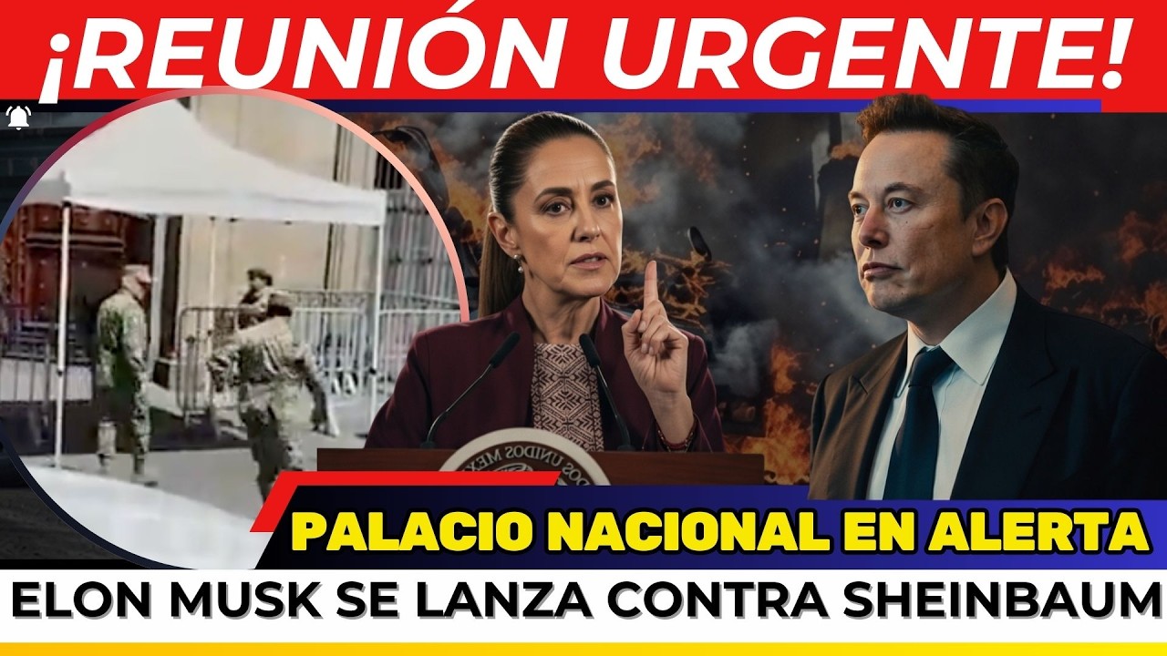 ¡SE FUGARON 23! Sheinbaum convoca REUNIÓN URGENTE en Palacio Nacional. Musk acusa a la presidenta.