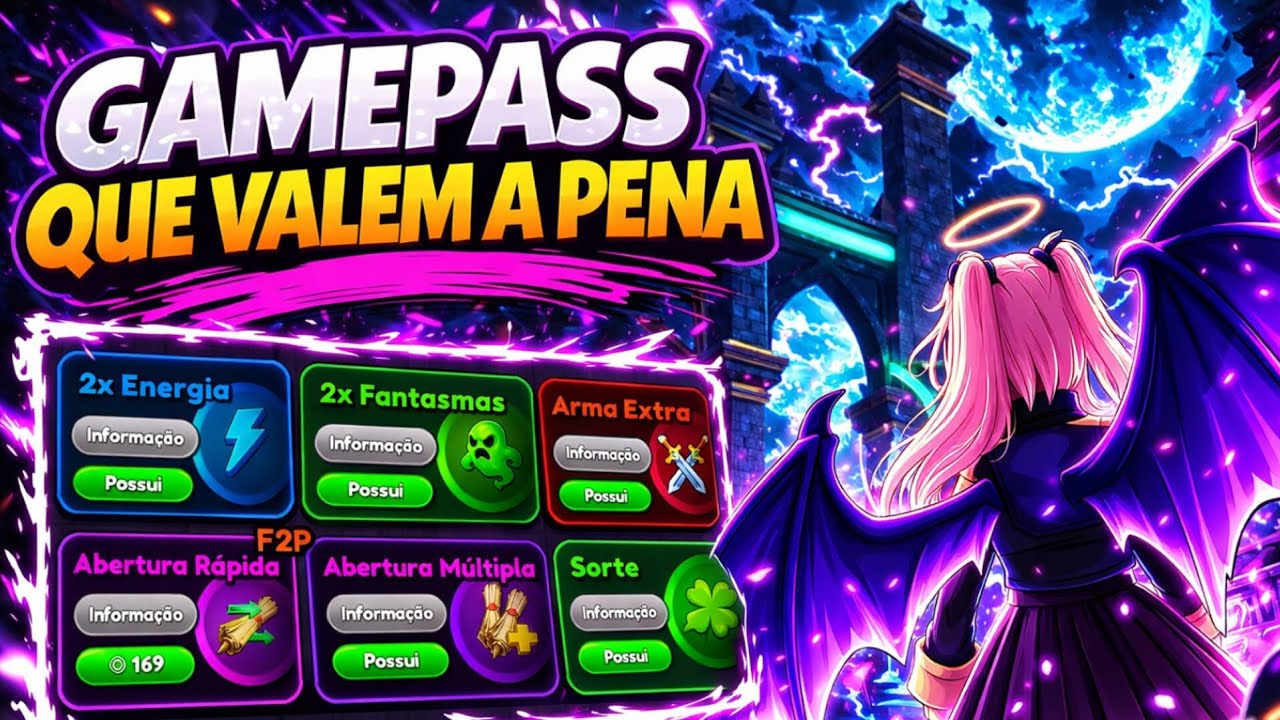 AS GAMEPASS QUE MAIS VALEM A PENA NO COMEÇO | ANIME GHOST #animeghost #roblox #robloxanime 
