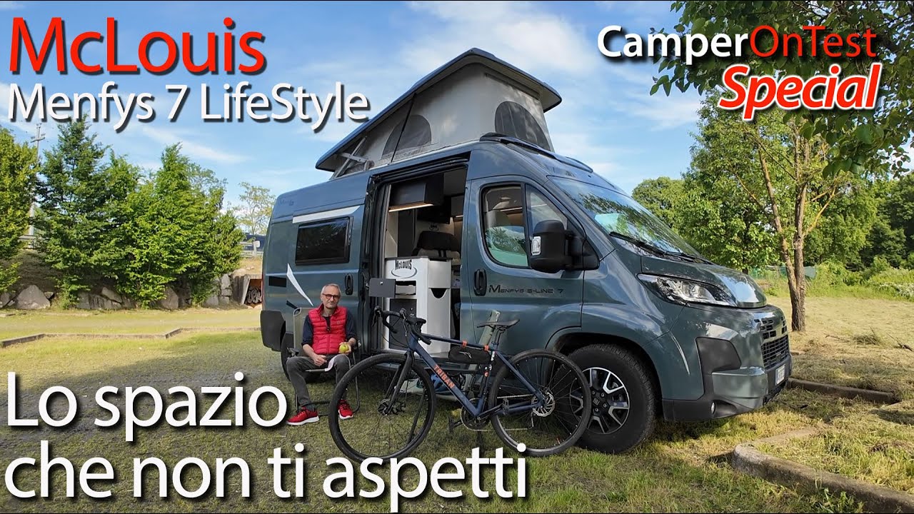 McLouis Menfys 7 LifeStyle: camper e bicicletta, sul lago di Varese per testare questo van a 6 posti