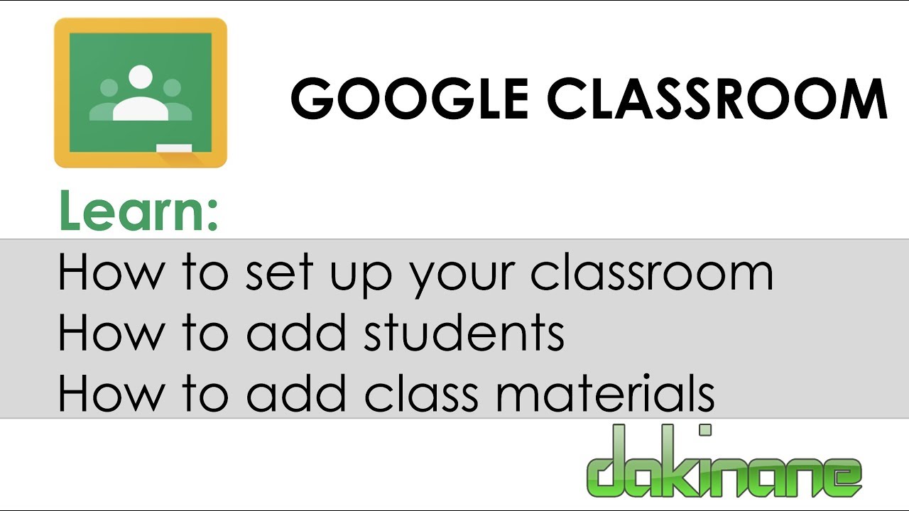 Google Classroom - How set up and manage your first classroom
