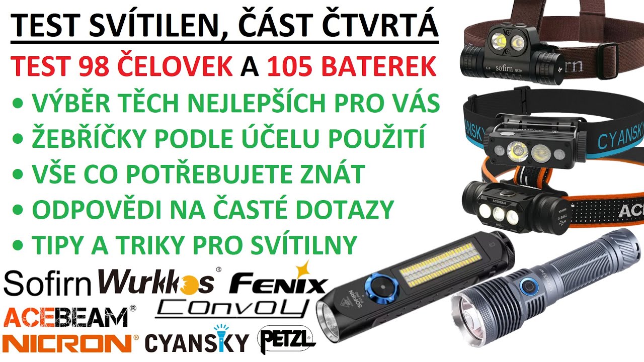 MEGATEST 203 Svítilen - Výběr těch nejlepších