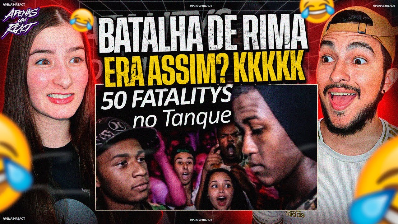 Apenas um react | 50 rimas que MARCARAM A BATALHA DO TANQUE | Rap sem cor