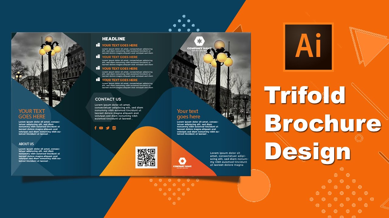 Illustrator CC Tutorial | Graphic Design |Trifold Brochure Design