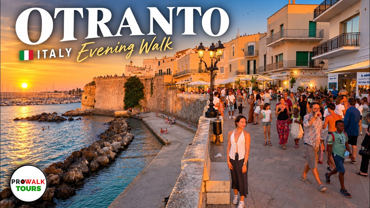 Otranto, Italy Evening Walking Tour - TWO NIGHTS | 4K60fps HDR