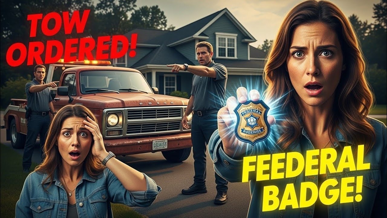 HOA Guards Tried to Tow My Old Truck — They Were Stunned by My Federal Badge!