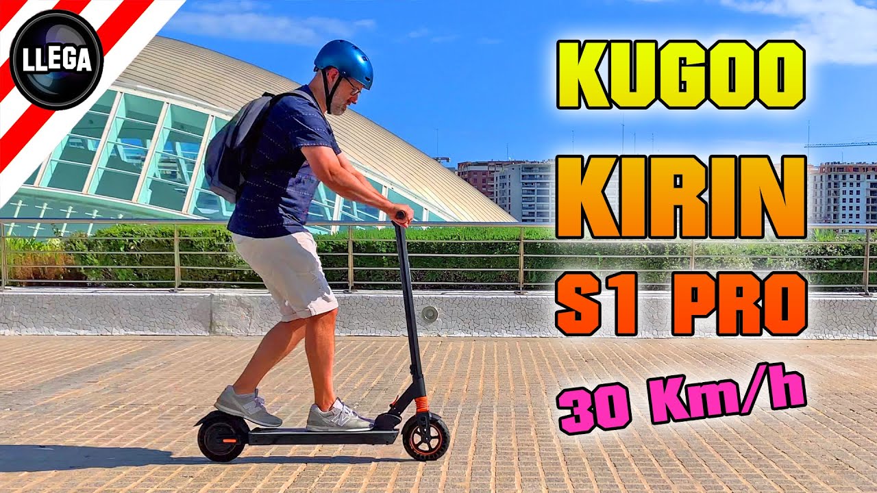 30 Km/h - Patinete Eléctrico KUGOO Kirin S1 Pro: Velocidad, Suspensión y Rendimiento