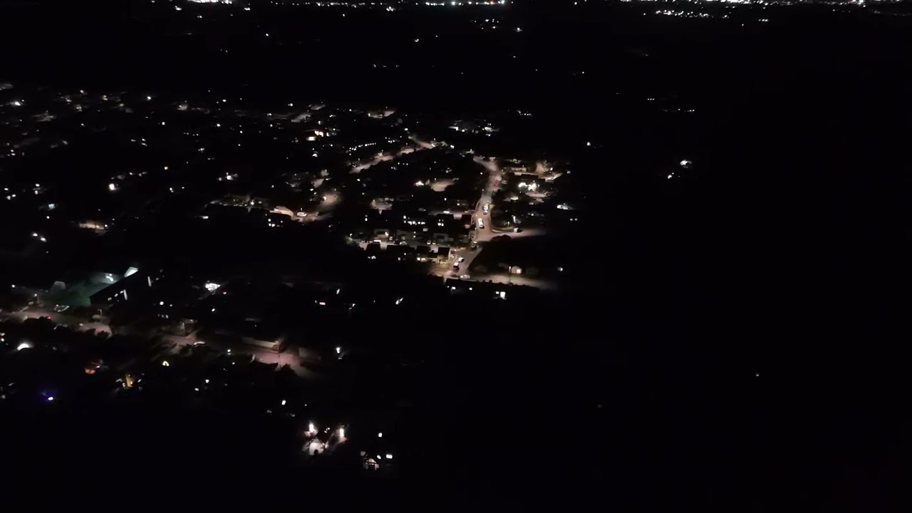 Mt. HAWKE.  Cornwall from above at Night 