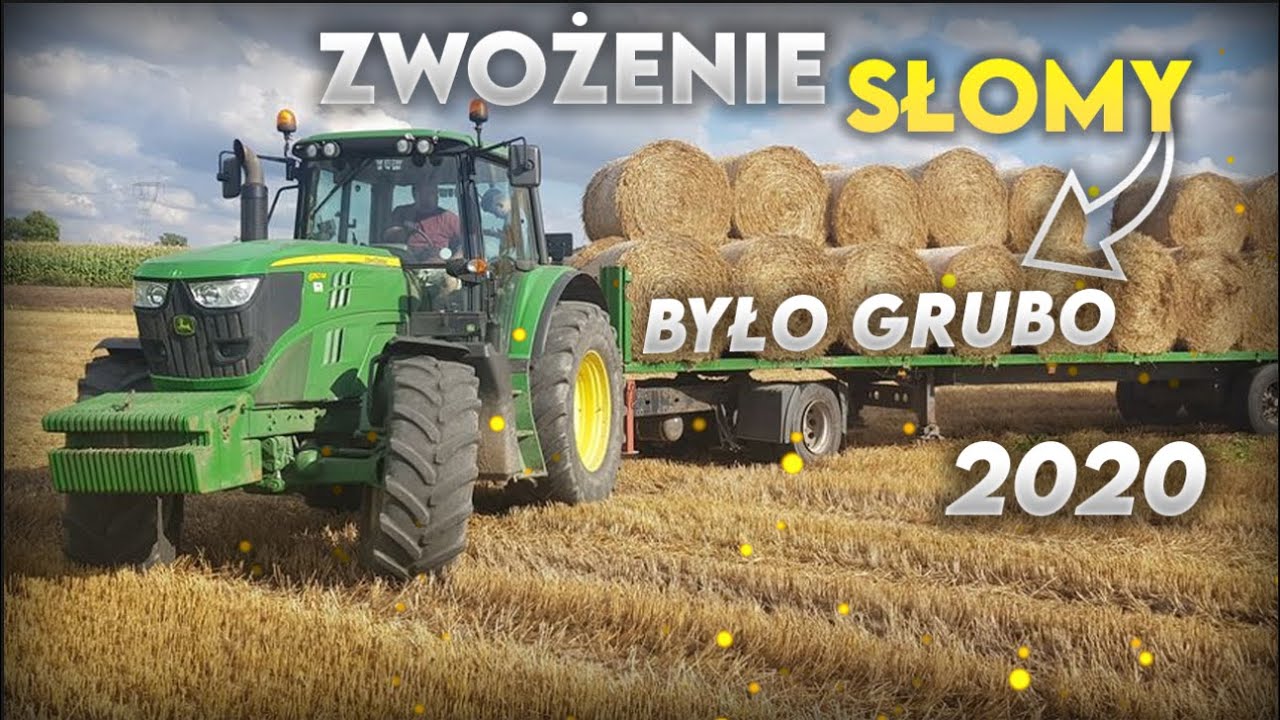 Zwożenie słomy 2020★ //John Deere 6150 m\\