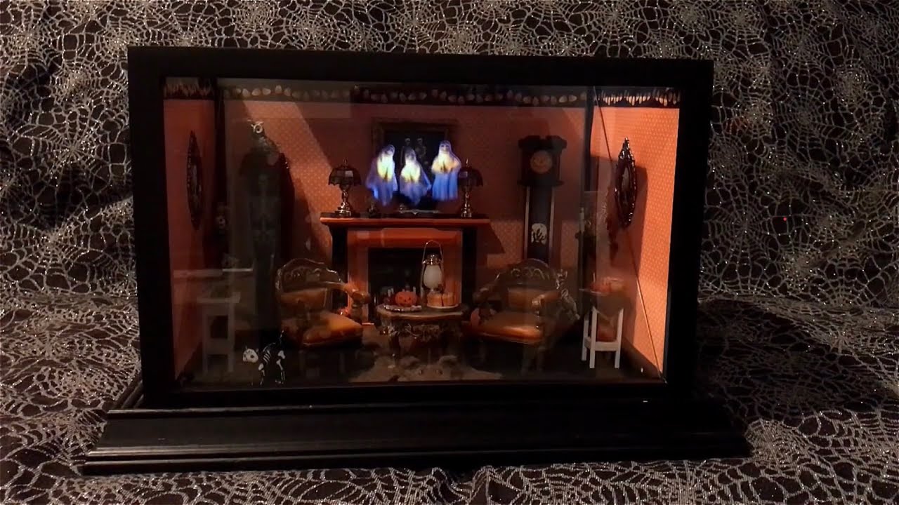 AtmosFX Pepper's Ghost Illusion 1:12 Scale Dollhouse Miniature Haunted Halloween Room Box
