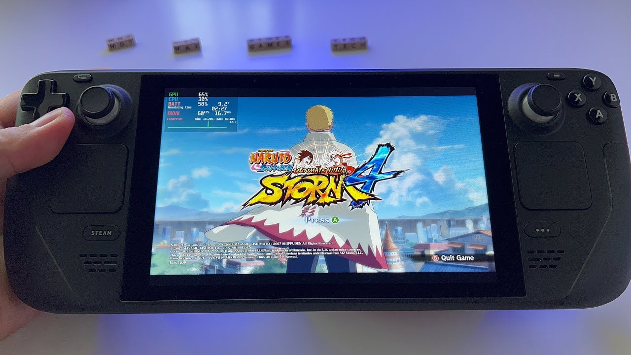 NARUTO SHIPPUDEN: Ultimate Ninja Storm 4 - Steam Deck handheld gameplay