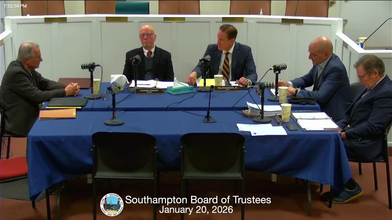 Southampton Board of Trustees January 20, 2026