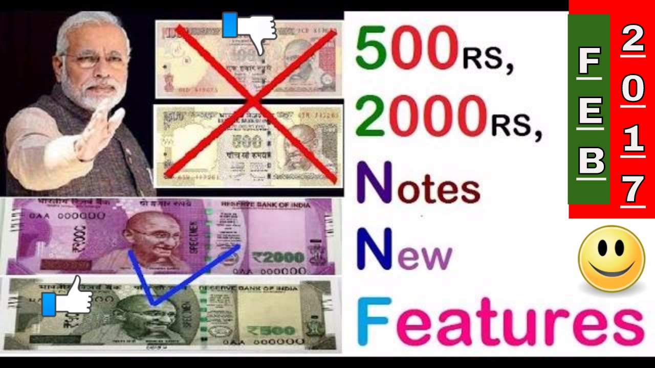 500RS, 2000RS Indian Currency Notes New Viral Features Release in Feb 2017  In Hindi - must watch