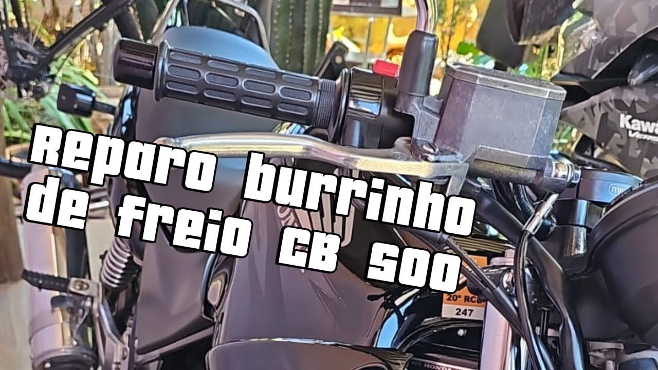 Como trocar o reparo do freio dianteiro CB 500 - Parte 01 reparo burrinho de freio.