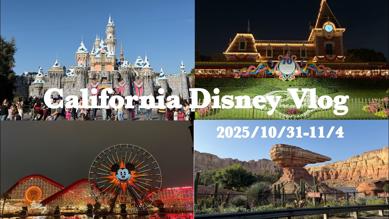 【Disney Vlog】70周年のカリフォルニアディズニーVlog