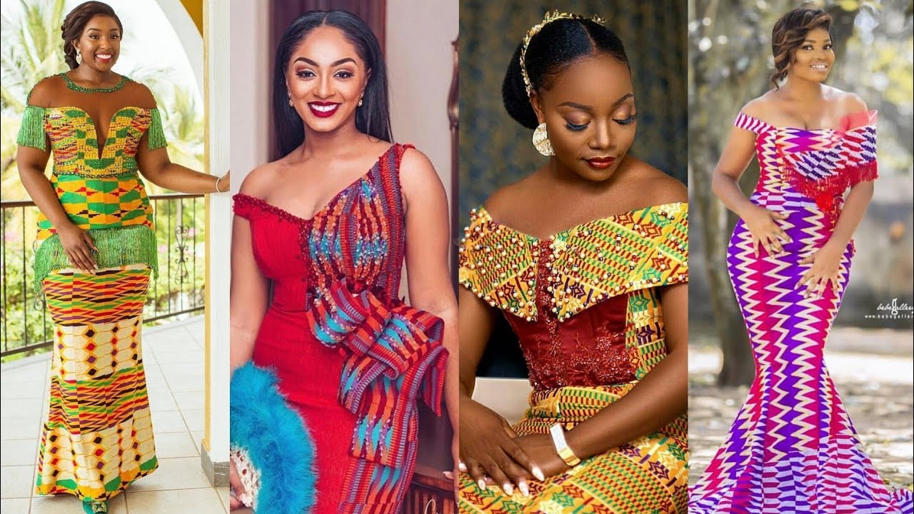 2019#Ghana Wedding Dresses# Kente Ankara Trendy Styles: African Fashion