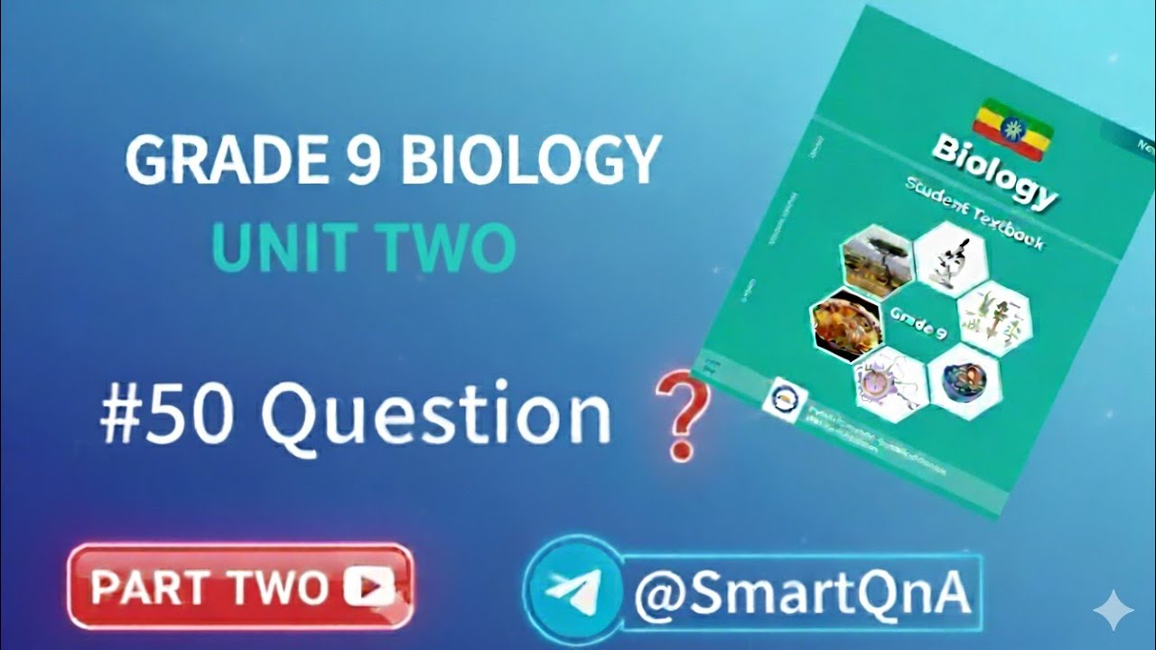 Grade 9 Biology Unit 2 MCQs (Part 2) | Ethiopian Curriculum | Questions & Answers on Classification