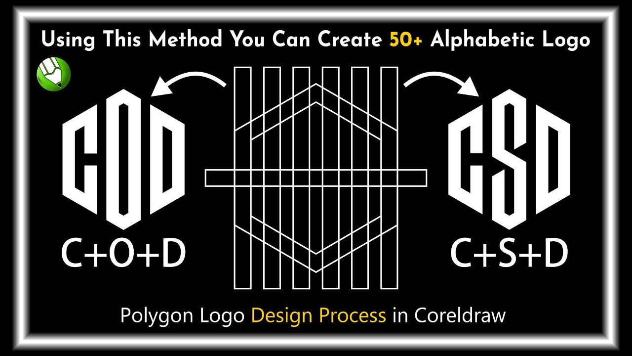 How to Make a Logo Design Using Polygon in Coreldraw | Logo Design | Corel draw Logo Design